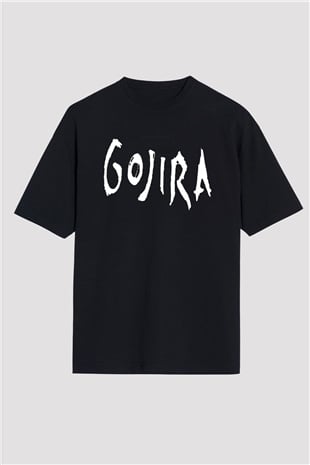 Gojira Siyah Unisex Oversize Tişört T-Shirt