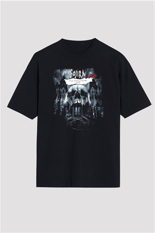 Gojira Siyah Unisex Oversize Tişört T-Shirt