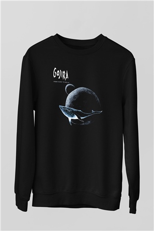 Gojira Siyah Unisex Sweatshirt