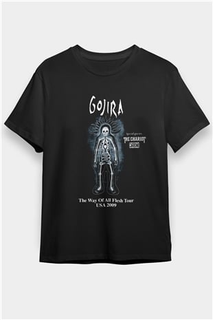 Gojira Siyah Unisex Tişört T-Shirt - TişörtFabrikası