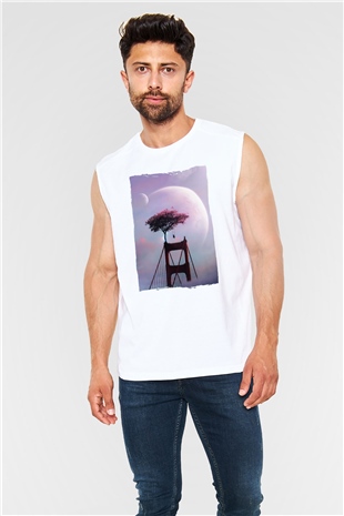Golden Gate Bridge Beyaz Unisex Kolsuz Tişört
