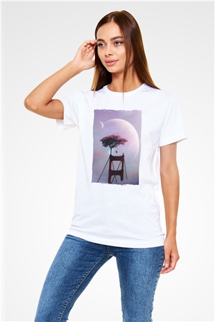 Golden Gate Bridge Beyaz Unisex Tişört T-Shirt - TişörtFabrikası