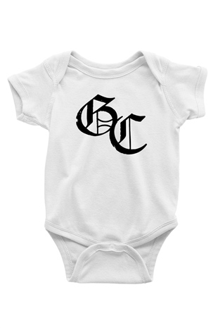 Good Charlotte Baskılı Beyaz Unisex Bebek Body - Zıbın