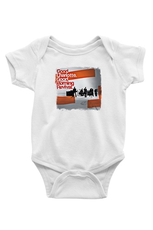 Good Charlotte Baskılı Unisex Beyaz Bebek Body - Zıbın