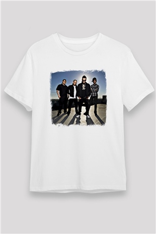 Good Charlotte Baskılı Unisex Beyaz Tişört