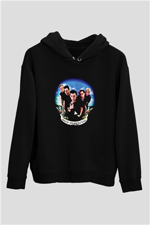 Good Charlotte Baskılı Unisex Siyah Hoodie
