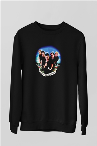 Good Charlotte Baskılı Unisex Siyah Sweatshirt