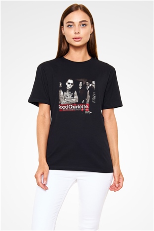 Good Charlotte Baskılı Unisex Siyah Tişört
