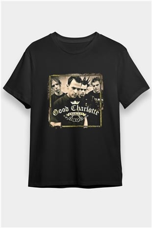 Good Charlotte Baskılı Unisex Siyah Tişört