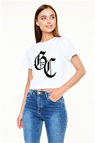 Good Charlotte Beyaz Croptop Tişört