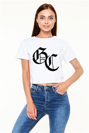 Good Charlotte Beyaz Croptop Tişört