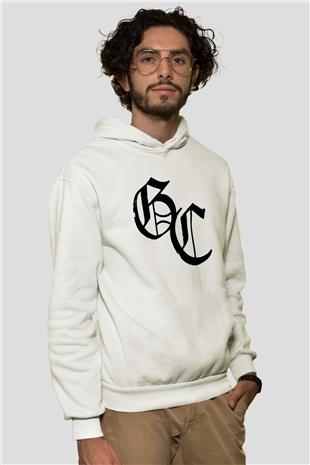 Good Charlotte Beyaz Unisex Kapşonlu Sweatshirt