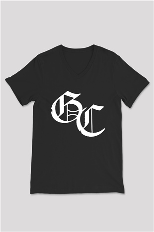 Good Charlotte Siyah Unisex V Yaka Tişört T-Shirt