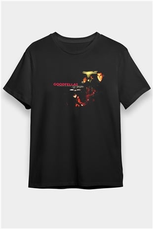Goodfellas Baskılı Unisex Siyah Tişört - Tshirt