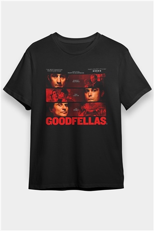 Goodfellas Baskılı Unisex Siyah Tişört - Tshirt