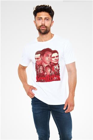 Goodfellas Unisex Baskılı Beyaz Tişört - Tshirt