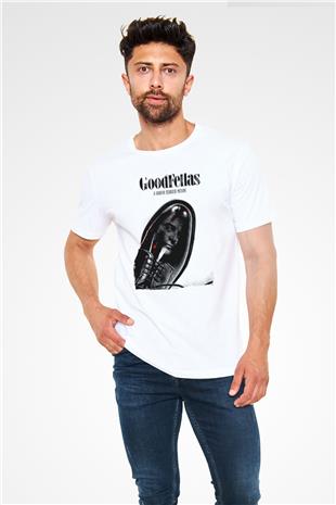Goodfellas Unisex Baskılı Beyaz Tişört - Tshirt