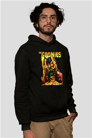 Goonies Siyah Unisex Hoodie