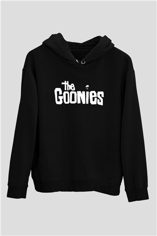 Goonies Siyah Unisex Kapüşonlu Sweatshirt