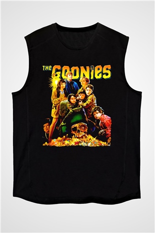 Goonies Siyah Unisex  Kolsuz Tişört