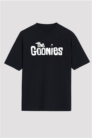 Goonies Siyah Unisex Oversize Tişört
