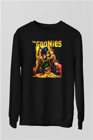 Goonies Siyah Unisex  Sweatshirt