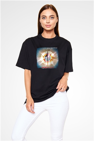 Gorefest Baskılı Unisex Siyah Oversize Tişört