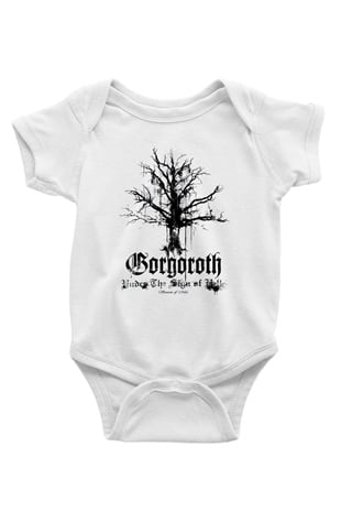 Gorgoroth Baskılı Beyaz Unisex Bebek Body - Zıbın