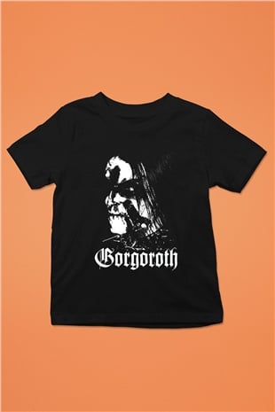 Gorgoroth Baskılı Siyah Unisex Çocuk Tişört