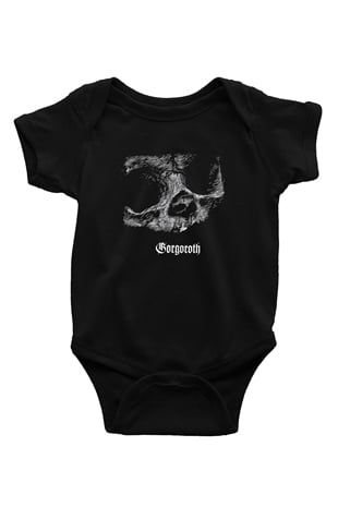 Gorgoroth Baskılı Unisex Siyah Bebek Body - Zıbın