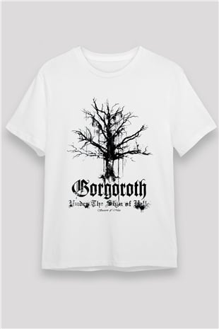 Gorgoroth Beyaz Unisex Tişört T-Shirt - TişörtFabrikası