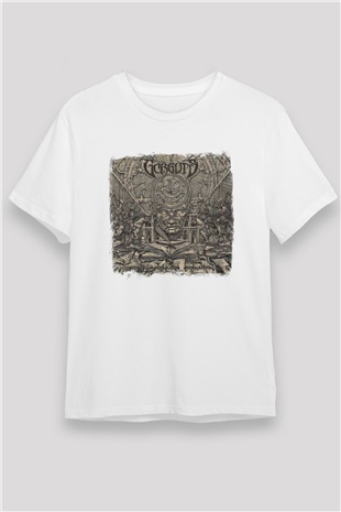 Gorguts Baskılı Unisex Beyaz Tişört