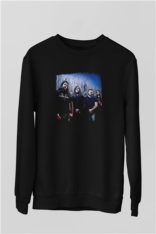Gorguts Baskılı Unisex Siyah Sweatshirt
