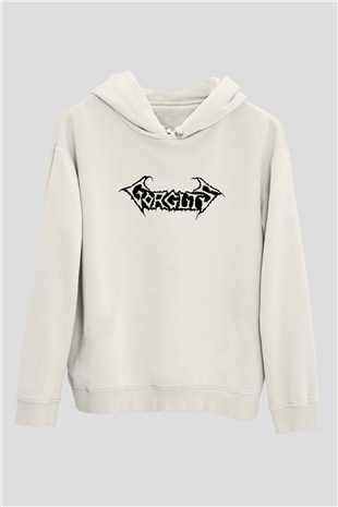 Gorguts Beyaz Unisex Kapşonlu Sweatshirt