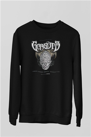 Gorguts Siyah Unisex Sweatshirt