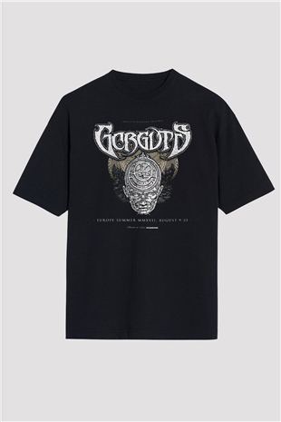 Gorguts Siyah Oversize Tişört Oversize T-shirt - TişörtFabrikası