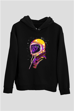 Goril Siyah Unisex Hoodie