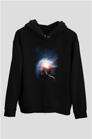 Goril Siyah Unisex Hoodie