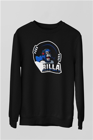 Goril Siyah Unisex Sweatshirt