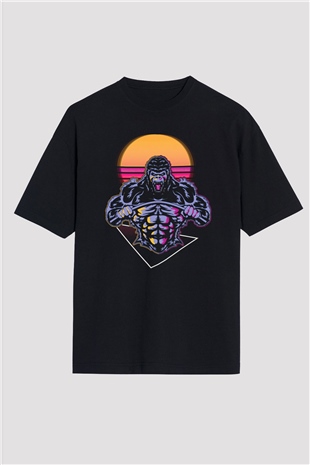 Goril Siyah Oversize Tişört Oversize T-shirt - TişörtFabrikası