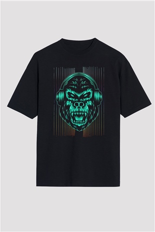 Goril Siyah Oversize Tişört Oversize T-shirt - TişörtFabrikası