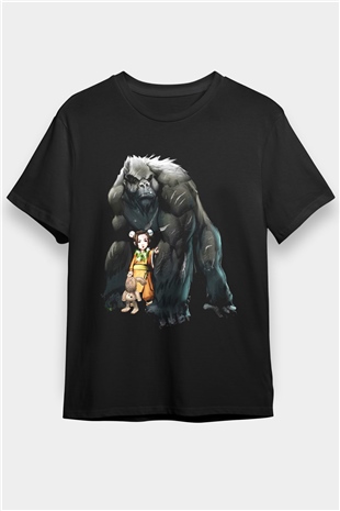 Goril Siyah Unisex Tişört T-Shirt - TişörtFabrikası