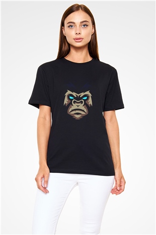 Goril Siyah Unisex Tişört T-Shirt - TişörtFabrikası