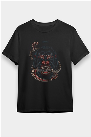 Goril Siyah Unisex Tişört T-Shirt - TişörtFabrikası