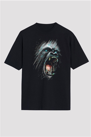 Goril Siyah Oversize Tişört Oversize T-shirt - TişörtFabrikası