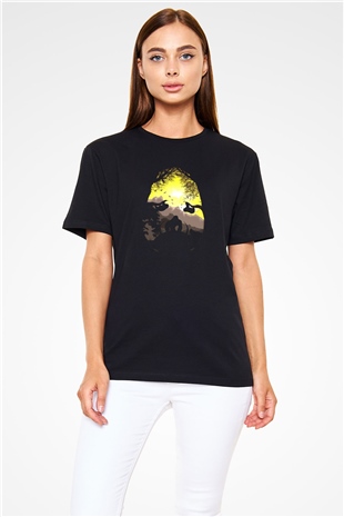 Goril Siyah Unisex Tişört T-Shirt - TişörtFabrikası