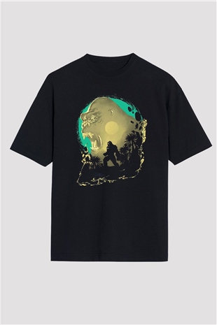 Goril Siyah Oversize Tişört Oversize T-shirt - TişörtFabrikası