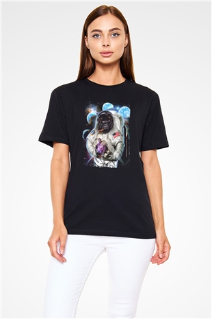 Goril Siyah Unisex Tişört T-Shirt - TişörtFabrikası
