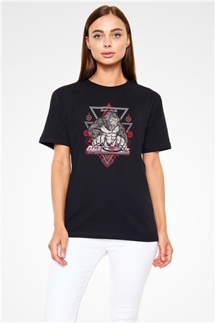 Goril Siyah Unisex Tişört T-Shirt - TişörtFabrikası