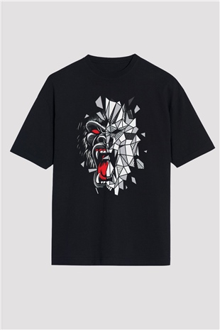 Goril Siyah Oversize Tişört Oversize T-shirt - TişörtFabrikası